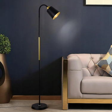 Підлогова лампа Renew Force LOFT E27 40 Вт, чорний з жовтим