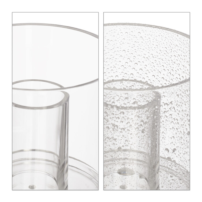 Relaxdays Cotton Pads and Cotton Swabs Container