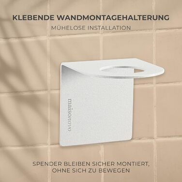 Шампунь MaisoNovo: Набір з 3 флаконів для душу та мила (500 мл) з чорним насосом та білим бамбуком