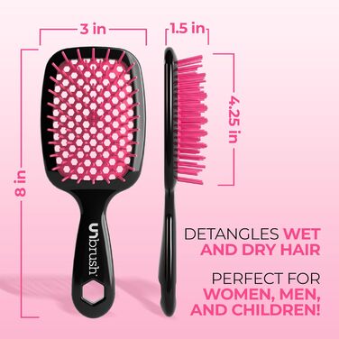 Щітка для волосся FHI HEAT Unbrush Wet & Dry - рожева, для мокрого та сухого волосся
