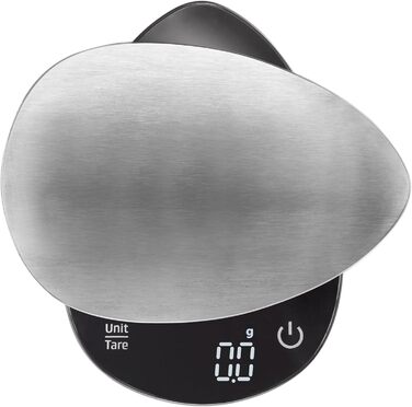 CASO FinoCompact Kitchen Scale - Battery-Free Kinetic Energy Scale - 5kg Capacity, 1g Increments - Testsieger
