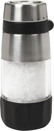 Соломолка OXO Good Grips Elegante з нержавіючої сталі, срібляста, регульований помел