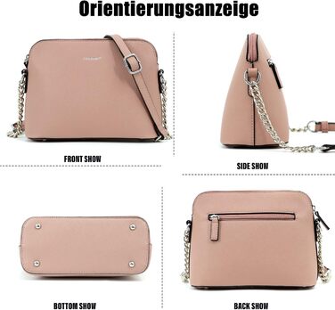 Сумка жіноча TANTOMI через плече крос-боді ланцюжкова Altrosa (Рожева) - елегантна вечірня сумочка