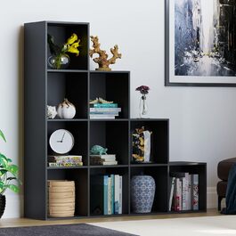 Стелаж Vida Designs Durham 10 кубів, чорний, для книг і зберігання, органайзер у вітальню