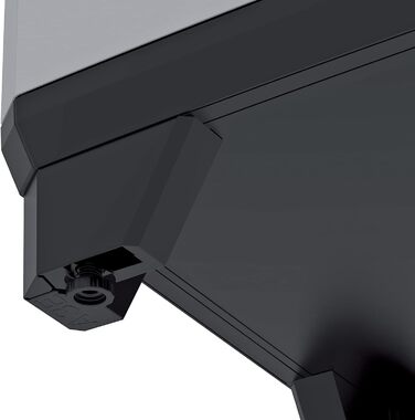 Keter Stilo Plastic Cabinet, tall, WxDxH: 68x39x173cm, gray/black/red, including 3 height-adjustable shelves (max. load capacity of 15kg each)