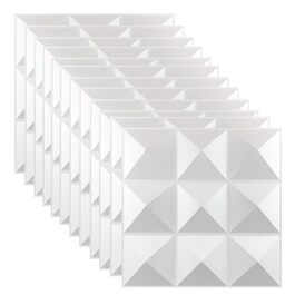 3D стінові панелі ПВХ чорні, декоративні панелі для стін та стелі, геймерські панелі для вітальні та спальні, 2 шт (7)