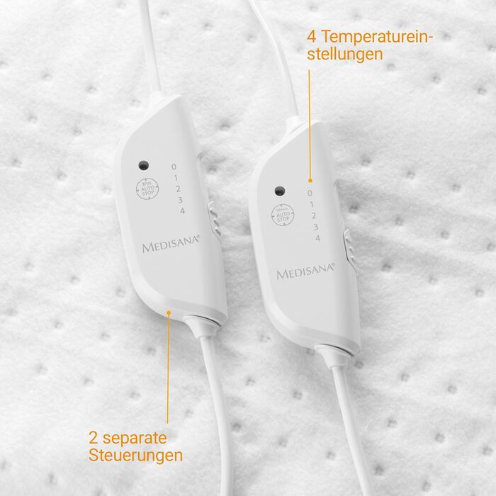 Електрична грілка Medisana 150x80 см з автовимкненням та захистом від перегріву, 3 режими температури, пральна, HU 676
