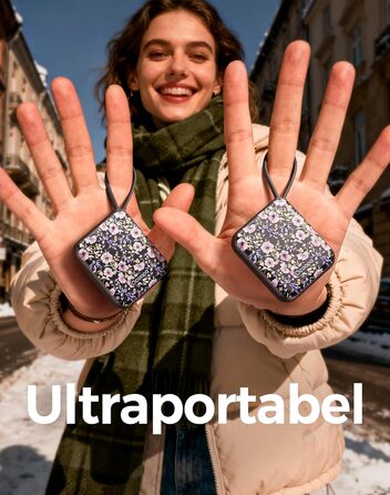 Електричні грілки для рук Ocoopa 2 шт., багаторазові 4000mAh, USB, 3 рівні нагріву, до 52°C, подарунок на Новий Рік, для зими, катання на лижах, подорожей та активного відпочинку, UT5 Nano Wiesengeflüster (Ocoopa x Artist Edition) (Nachtlicher Garten (Oco