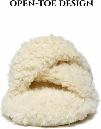 Жіночі плюшеві домашні тапочки SMajong, зимові, теплі, м'які, з антиковзким покриттям, зручні, з підкладкою, слайдери, 36/37 EU, бежевий