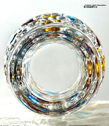 Скляна ваза для квітів Bubble, 25 см - стильна декор ваза для дому, подарунок мамі
