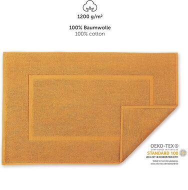 Набір бавовняних килимків для ванної кімнати Blumtal Terry, 50x80 см, 2 шт, Oeko-Tex, колір Pumpkin Spice (коричневий)