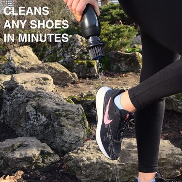 Boot Buddy Shoe and Boot Cleaner Brush: Scrub Clean Walking & Hiking Shoes, Golf Shoes, Soccer Shoes, Rubber Boots & General Outdoor Shoes and Equipment in Minutes, Comes with Towel