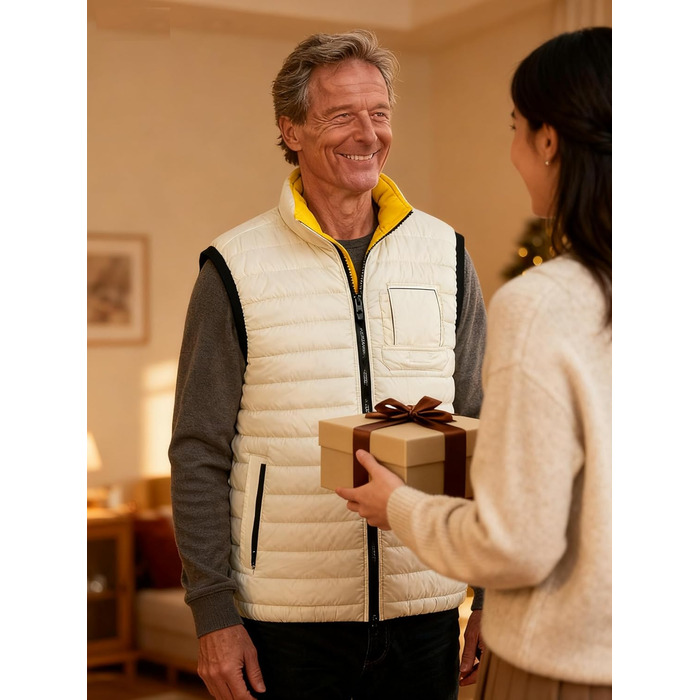 Чоловіча степкова жилетка Krumba для зими: тепла жилетка з утеплювачем для прогулянок, вихідних та активного відпочинку (XXL, Колір: Колір не вказано)