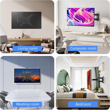 Кріплення для телевізора Suptek TV-Wandhalterung 13-42 дюйми, поворотне, нахильне, чорне, до 20 кг, VESA 200x200 MM, MA1345