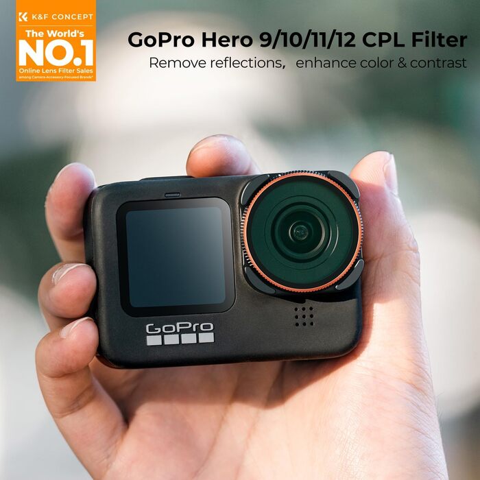 Фільтри K&F Concept ND/CPL для GoPro Hero 13/12/11/10/9 Black (набір 6 шт.)
