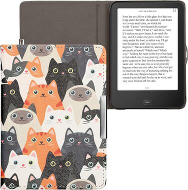 Чохол-книжка kwmobile для Tolino Vision 1/2/3/4 HD - Чохол для eReader з малюнком 