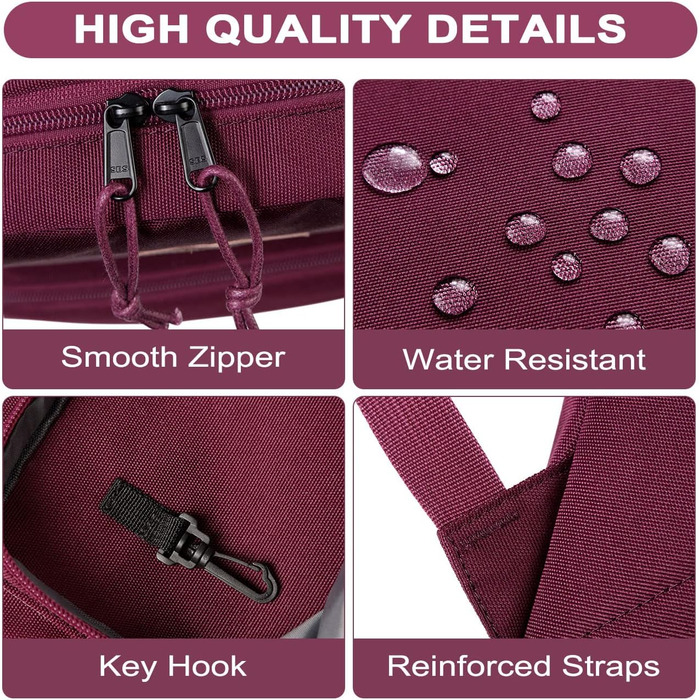 Шкільний рюкзак RAVUO для підлітків, легкий рюкзак для дівчат, денний рюкзак, повсякденна шкільна сумка для університету, школи, подорожей, роботи, бургундський, червоний