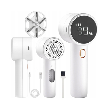 Акумуляторна машинка для видалення ковтунів Galaxia: 6 лез, 3 рівні потужності, LED-підсвітка, USB-C