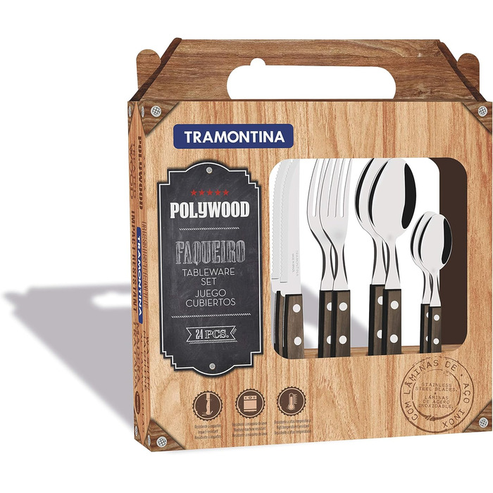 Tramontina 24-Piece Silverware Set 21199/905