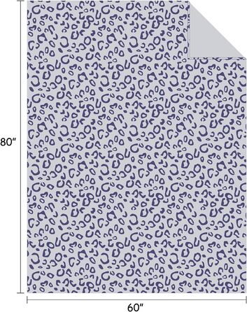 Плед з флісу FIBER HOUSE: теплий, м'який, 150x200 см, колір коричневий (Leopard)