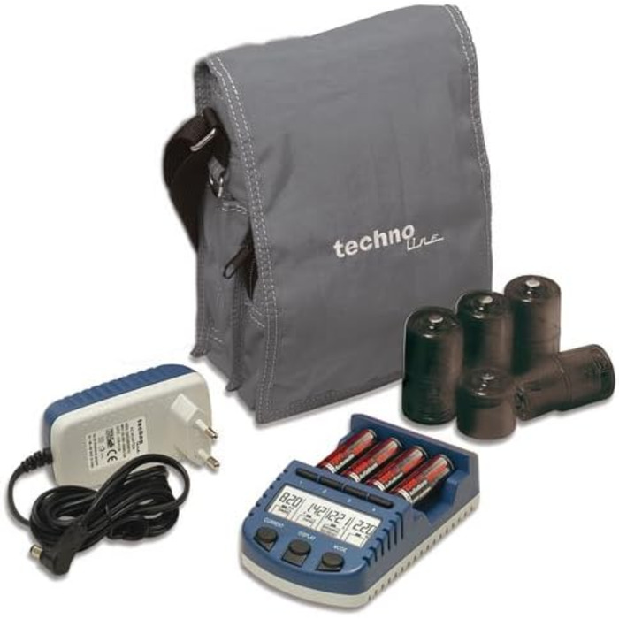 Зарядний пристрій Technoline BC 1000 Set, блакитний