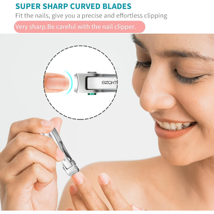 Набір для манікюру та педикюру SZQHT для товстих та врослих нігтів, срібний