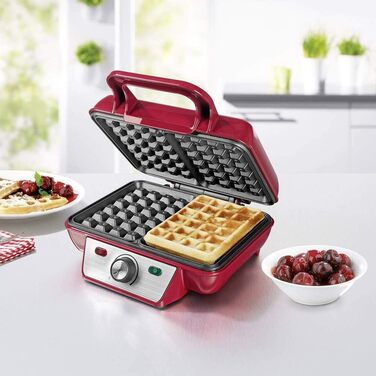 Gourmetmaxx Belgian Waffle Maker - 1000W - Non-Stick - Even Heat Distribution