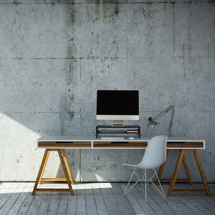 Relaxdays Monitor Stand with Additional Storage