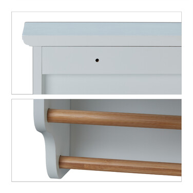 Relaxdays Mirror Cabinet with Towel Rail
