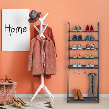 Relaxdays Shoe Rack with 6 tiers