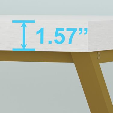 Комп'ютерний стіл LVB - довгий письмовий стіл для роботи та навчання (140x60x75.5 см)