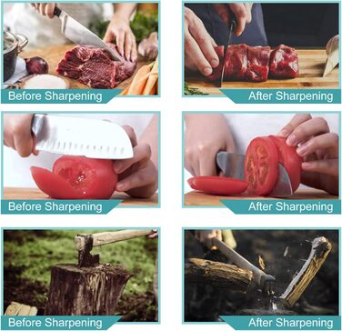 Точильний камінь Messerschärfstein 400/1000 для ножів, кухонних інструментів, мисливських ножів, з гумовою основою