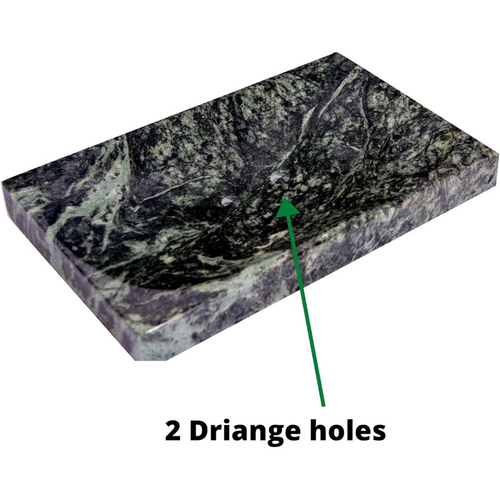 Миска для мила з чорного мармуру – полірована, блискуча, аксесуар для ванної кімнати від CraftsOfEgypt (Зелений/Лісовий)