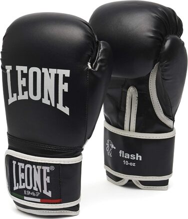 Боксерські рукавички Leone 1947 Flash - чорні, унісекс, 14 oz