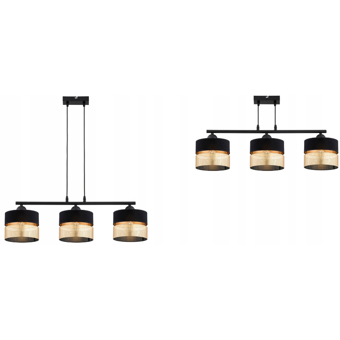 Підвісна люстра Elko-Lighting Dual на 3 точки освітлення E27