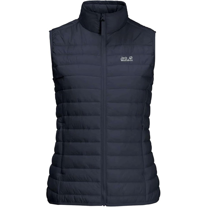 Жилет Jack Wolfskin W VEST для жінок, вітронепроникний, степ, колір Night Blue, розмір M