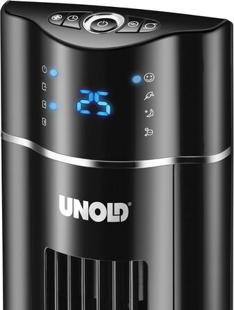 Вентилятор вежовий Unold 86855 Schwarz 60W, 230V: 3 швидкості, іонізація, таймер, коливання