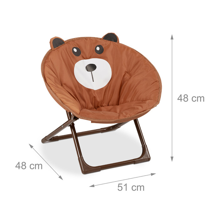 Дитяче крісло Relaxdays Moonchair складне