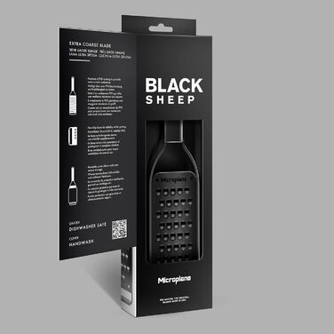 Терка Microplane Black Sheep для цитрусових, пармезану, імбиру, шоколаду та мускатного горіха (нержавіюча сталь, США, груба)