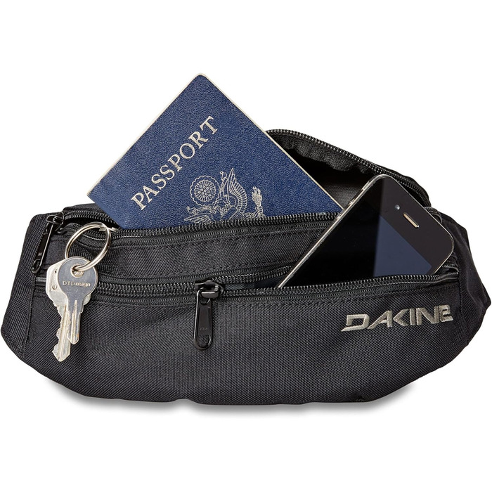 Dakine Classic Hip Pack: поясна сумка на пояс з 2 відділеннями на блискавці, кишеня для сонцезахисних окулярів, унісекс, чорний