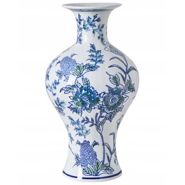 Ваза Beliani з порцеляни, 17 x 36 см