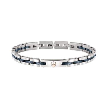 Браслет чоловічий Maserati Jewels JM220ASR08 з нержавіючої сталі та кераміки