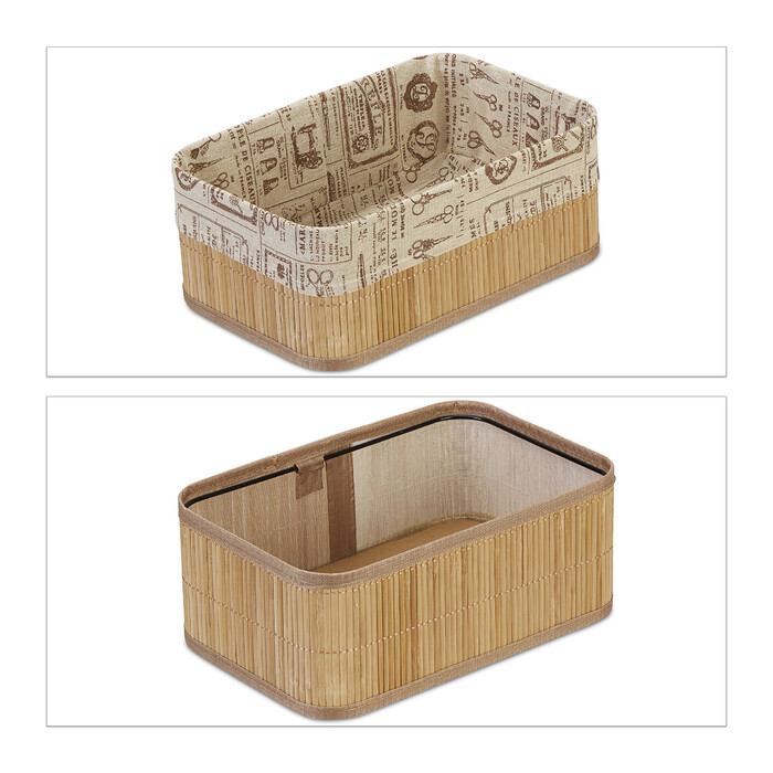 Relaxdays Storage Baskets, 3-Piece Set