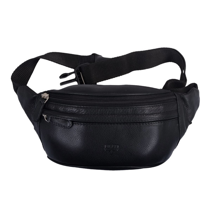 Чоловіча поясна сумка на стегні, на пояс, для бігу, на телефон, гаманець, чорна (277A)