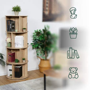 Поворотна полиця для книг Relaxdays