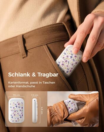 Електричні грілки для рук OCOOPA AI з магнітом, 5000mAh, 2 шт., ультратонкі, для жінок, подарунок, зима