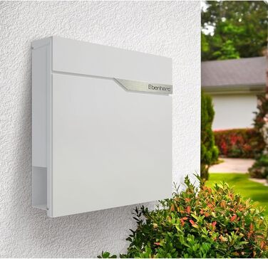 Поштова скринька Metzler антрацит з газетницею та табличкою для імені, RAL 7016, вулична, стійка до корозії, для настінного монтажу, сучасний дизайн 37x37x10.5 см