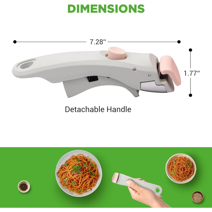 Набір посуду NutriChef 18 предметів з керамічним покриттям, знімні ручки, без PTFE, антипригарний, для плити та духовки, рожевий