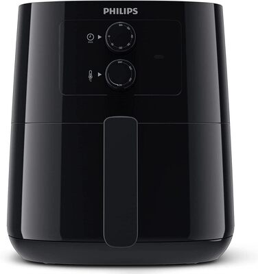 Фритюрниця без олії Philips Essential Airfryer 4,1 л, чорна, Rapid Air, контроль температури, додаток HomeID