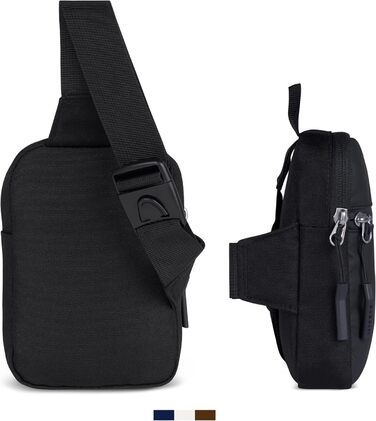 Сумка Bugatti Blanc Delight Mini Crossbody чорного кольору - унісекс, на плече, міні